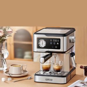Cafetière électrique avec buse vapeur et réservoir grande capacité
