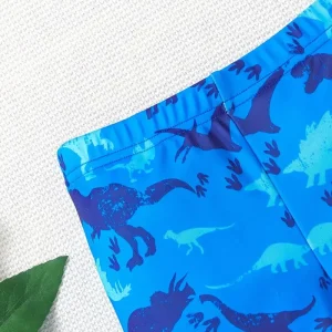 Maillot de bain garçon bleu motif dinosaures – Short de bain enfant ludique et confortable