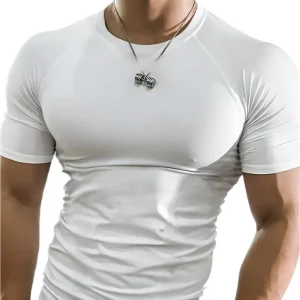 Maillot de Corps Gainant Manches Courtes pour homme - Affine la Silhouette & Respirant