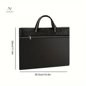 Mallette de rangement étanche pour documents A4 – Sacoche professionnelle légère avec poignée et fermeture éclair