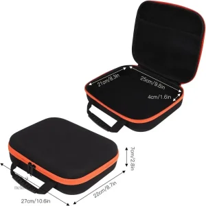 Mallette de Rangement Rigide avec Poignée – Étui de Protection pour Outils, Électronique ou Accessoires – Dimensions 27×22×7 cm – Collection Boîtes à Outils et Accessoires