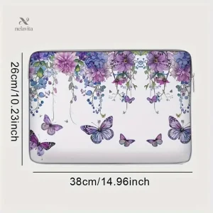 Mallette élégante pour ordinateur portable motif papillons
