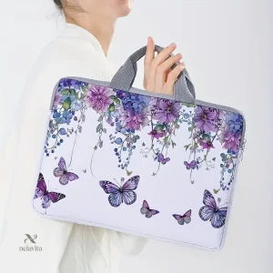Mallette pour ordinateur portable avec design papillon