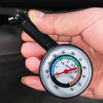 Manomètre de pression des pneus portable avec cadran