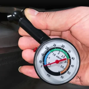 Manomètre de pression des pneus portable avec cadran