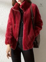 Manteau zippé chaud pour femmes