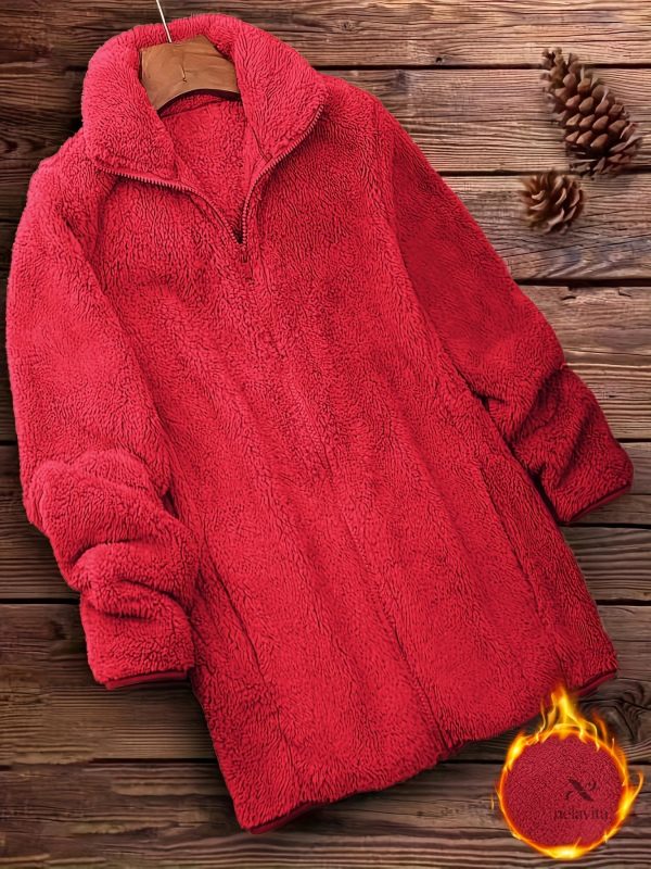 Veste en fausse fourrure uni pour un look élégant
