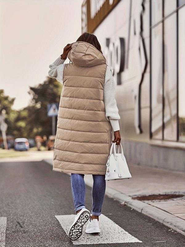 Manteau femme long et moderne avec capuche