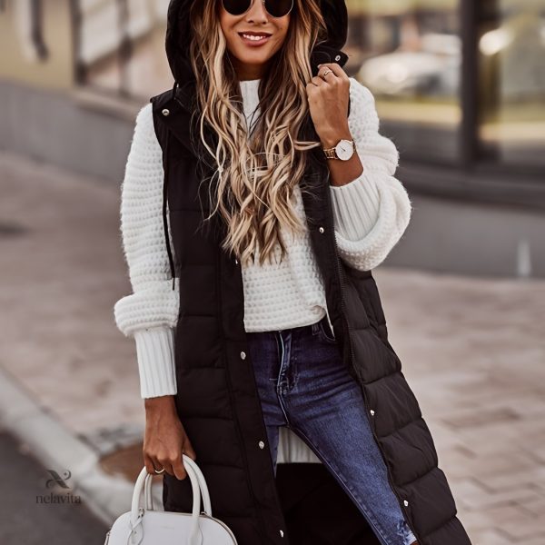 Manteau femme sans manches, idéal pour l'hiver