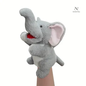 Marionnettes Animaux Sauvages en Peluche – Jouets Éducatifs pour Théâtre et Histoires d’Enfants