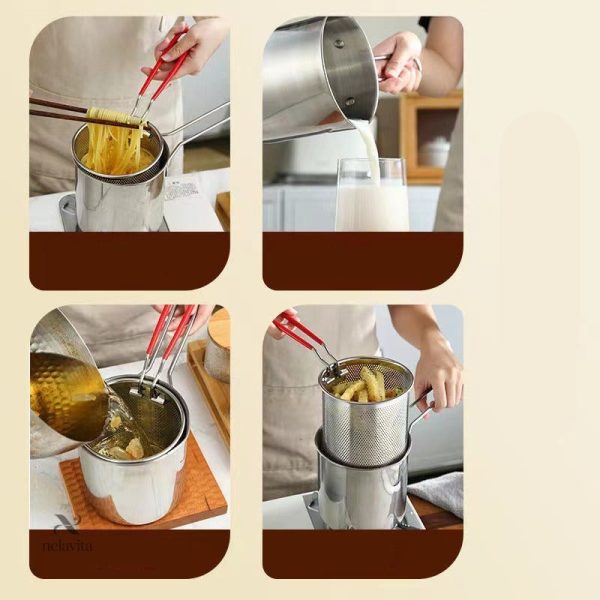 Panier égouttoir inclus pour une utilisation pratique