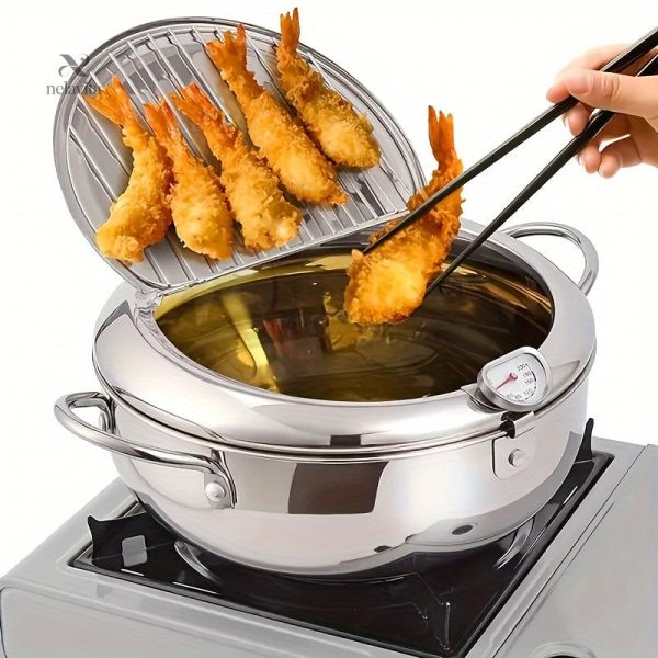 marmite-friture-japonaise-acier-inox-avec-thermometre-1 Marmite Friture Japonaise Acier Inox avec Thermomètre