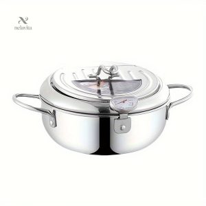 Marmite de friture en acier inoxydable pour cuisine japonaise