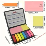 Marque-pages adhésifs fléchés multicolores pour organisation