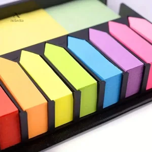 Notes repositionnables colorées pour papeterie et planification