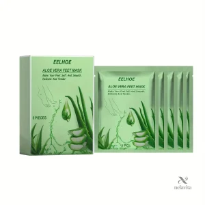 Masque exfoliant pieds Aloe Vera - 5 paires hydratantes