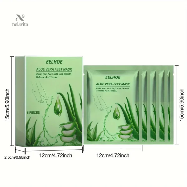 Masque pieds à l'Aloe Vera - exfoliation douce et nourrissante