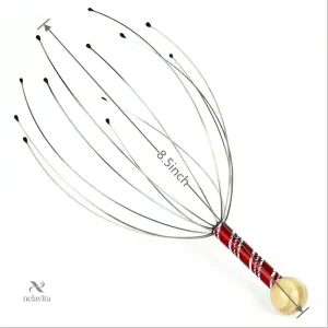 Accessoire de bien-être en métal avec poignée en bois
