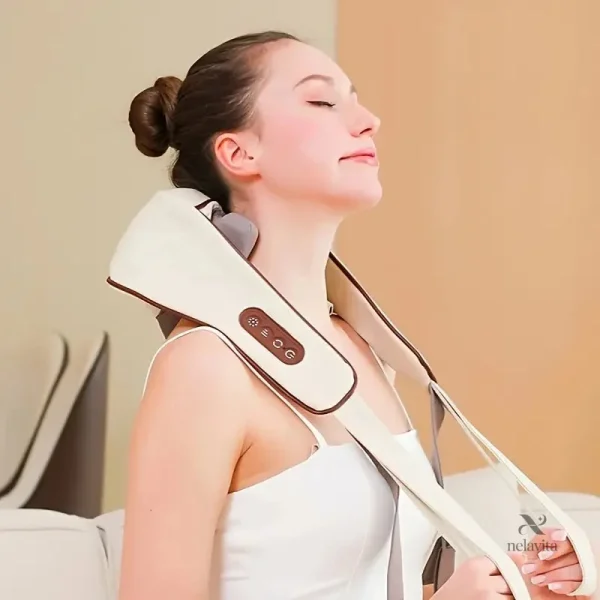 masseur-electrique-shiatsu-epaules-et-cou-chauffant-relax-87si22-1 Masseur électrique Shiatsu pour épaules et cou