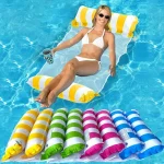 Matelas gonflable piscine avec appuie-tête confortable