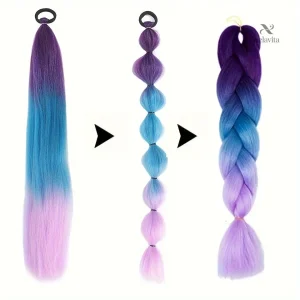 Mèches synthétiques colorées pour extensions de cheveux