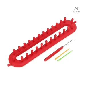 Métier à Tisser Rectangulaire en Plastique – Outil de Tricot Crochet DIY pour Écharpes et Projets Créatifs
