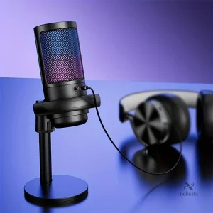 Accessoire idéal pour chant, podcasts et gaming, microphone USB