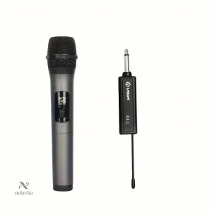 Microphones Sans Fil UHF – Micros Professionnels avec Récepteur Jack pour Karaoké, Concerts et Événements