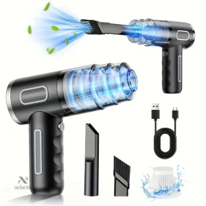 Aspirateur portable USB avec accessoires pour clavier et nettoyage intérieur