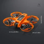Mini Drone de Course Orange avec Caméra HD