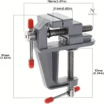 Mini étau de table en acier pour bricolage et modélisme