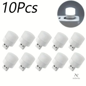Mini Lampe LED USB Portable – Veilleuse de Voyage Compacte pour PC, Powerbank et Chargeur
