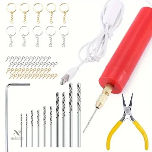Mini Perceuse Électrique de Précision – Outil Rotatif Rechargeable pour Bricolage, Bijoux et Artisanat