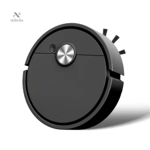 Mini Robot Aspirateur Intelligent Sans Fil – Design Compact et Silencieux pour Sols Durs et Tapis Fins – Nettoyage Automatique Facile