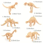 Décoration amusante avec squelettes de dinosaures en plastique