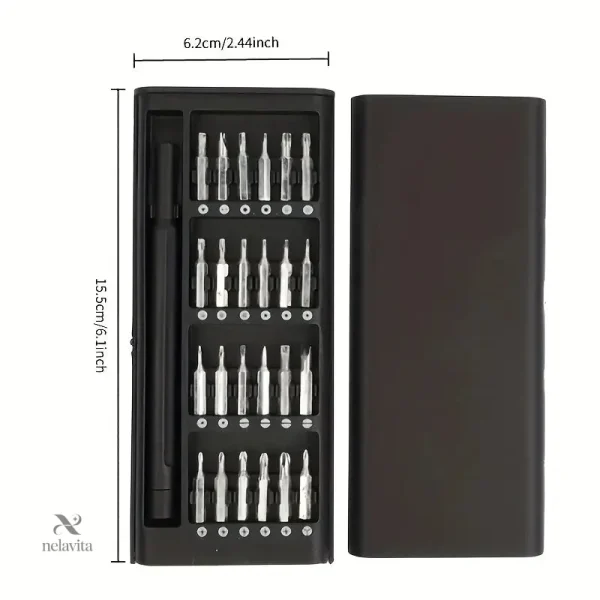 Kit de tournevis pour électronique, smartphone et montre, 24 embouts
