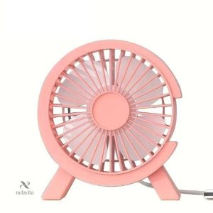 Mini Ventilateur de Bureau USB Rose – Silencieux, Portable et Économique pour Maison ou Bureau