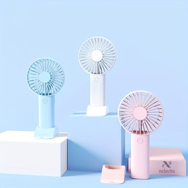 Ventilateur de poche léger avec support pour téléphone