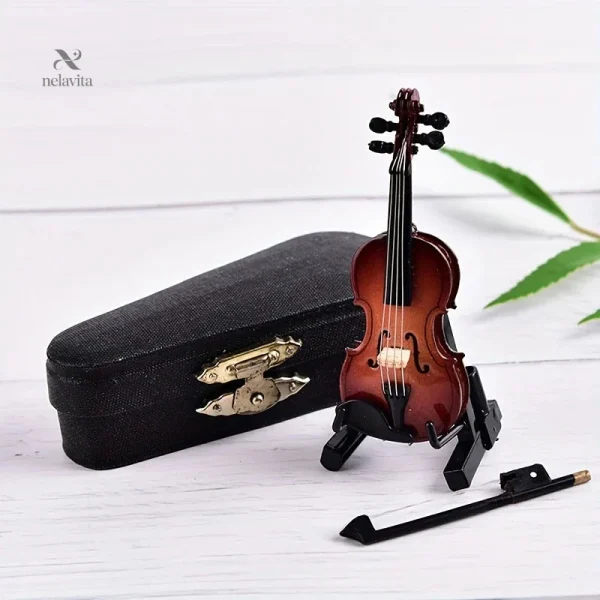 Accessoire musical vintage en bois pour décoration intérieure