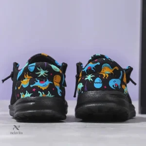Mocassins légers avec motif de dinosaures pour enfants