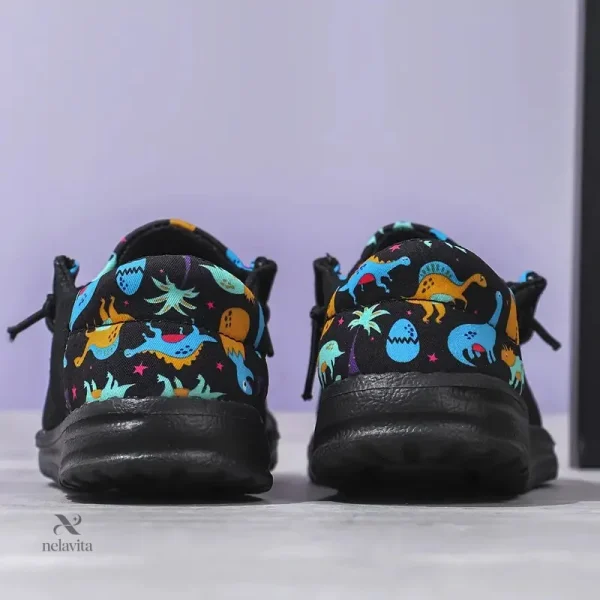Mocassins légers avec motif de dinosaures pour enfants