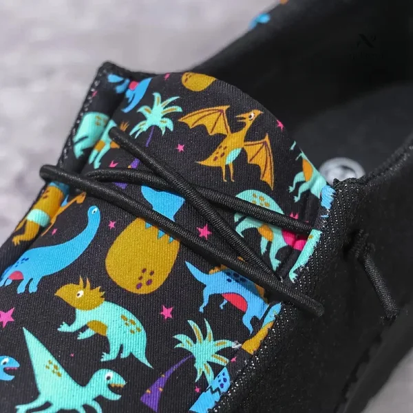 Chaussures noires faciles à enfiler pour garçons actifs