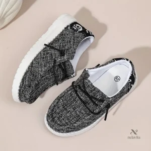 Mocassins sans lacets pour enfant en coloris gris