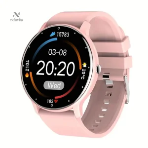 Montre connectée élégante pour femmes – Suivi santé, fréquence cardiaque et notifications en temps réel
