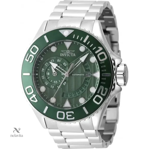 montre-homme-automatique-invicta-cadran-vert-sport-avec-b-9uacge-1 Montre homme automatique Invicta avec cadran vert et bracelet acier