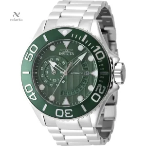Cadran vert sport et bracelet en acier inoxydable pour homme