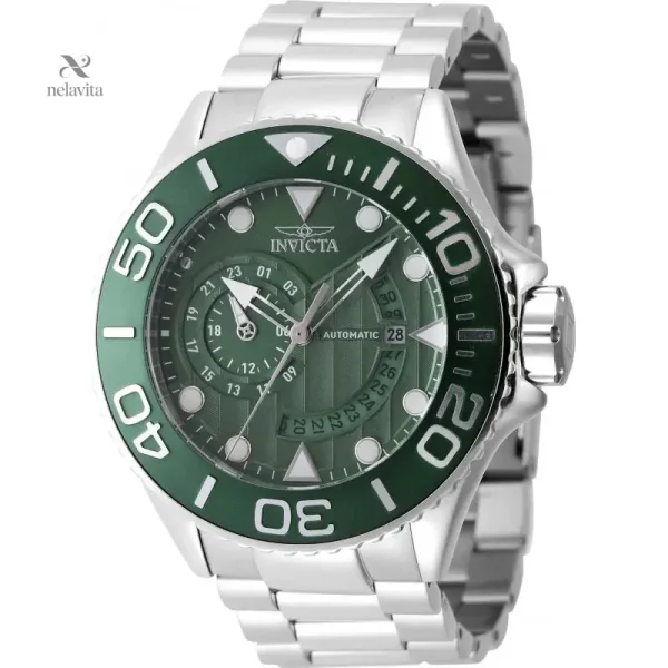 Cadran vert sport et bracelet en acier inoxydable pour homme