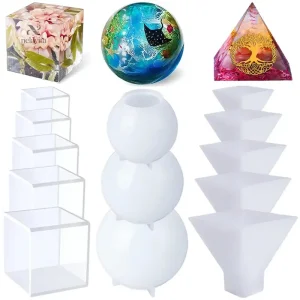 Moule en silicone pyramide pour résine époxy DIY