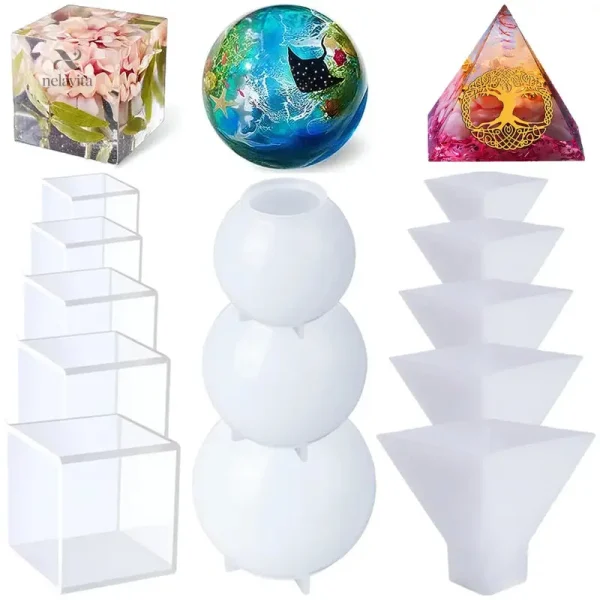 Moule en silicone pyramide pour résine époxy DIY