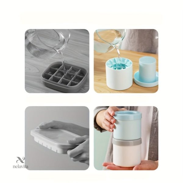 Moule à glaçons en silicone, 60 cubes pratiques